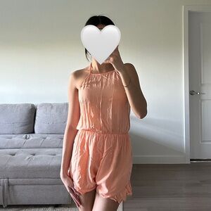 BCBG! PEACHY PINK PASTEL ROMPER!